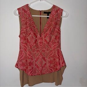 EUC elegant  BCBGMAXAZRIA coral top